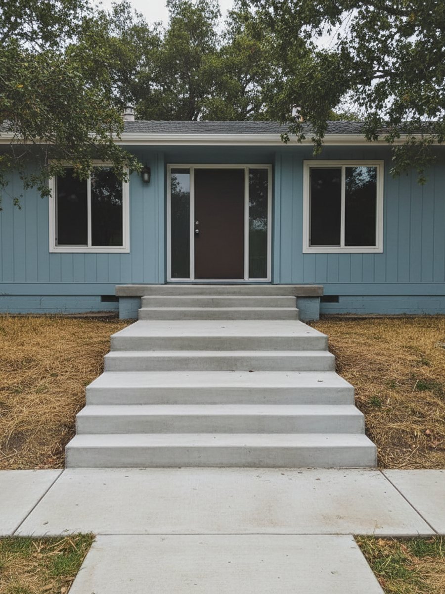 Concrete Steps & Stairs completed by Spectrum Concrete Solutions in Dinuba, CA