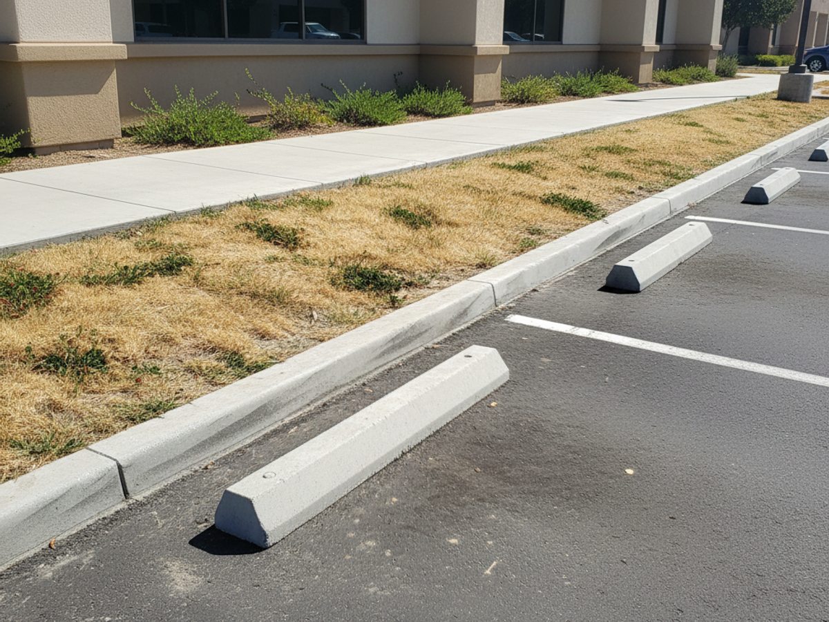 Retaining Walls & Concrete Curbing completed by Spectrum Concrete Solutions in Selma, CA
