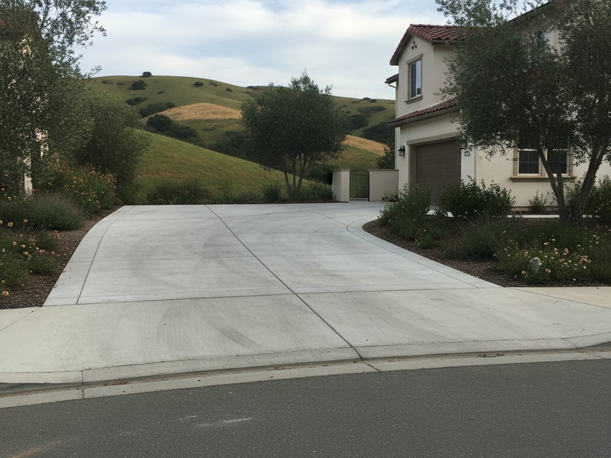 Concrete Driveways completed by Spectrum Concrete Solutions in Corcoran, CA